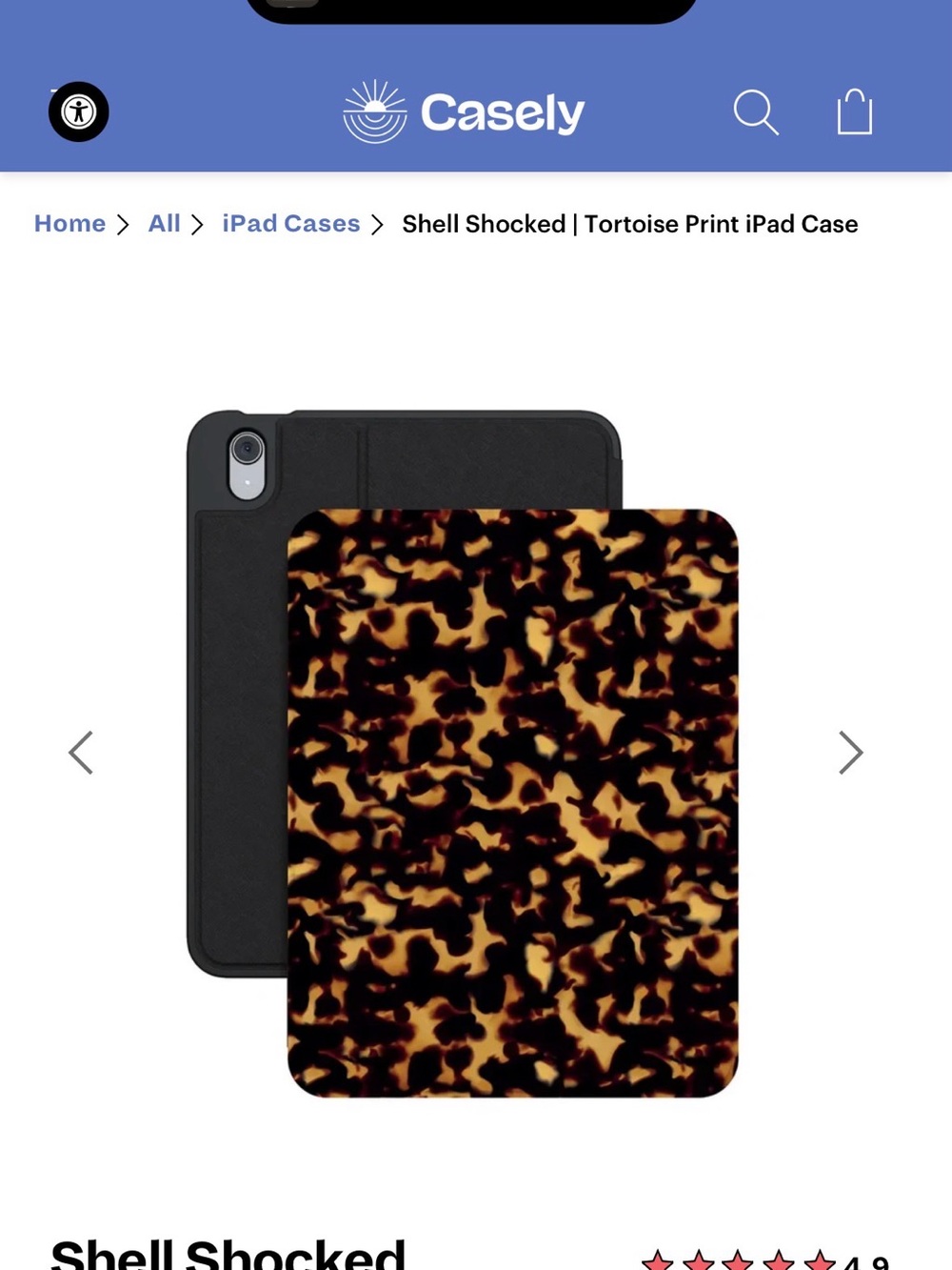 NWT iPad (10th Gen/A16) Tortoise Shell Case
